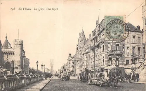 Br35227 Anvers Le Quai Van Dyck belgium pe delcampe e diferita poza