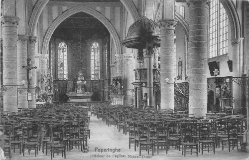 BR42445 Poperinghe interieur de l eglise belgium