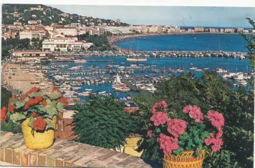BF20838 cannes le port et la croissette france front/back image