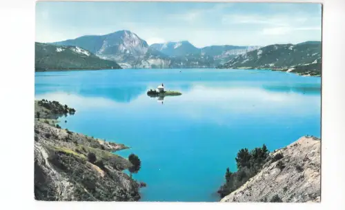 BF14262 barrage de serre poncon h a la chapelle st mi france front/back image