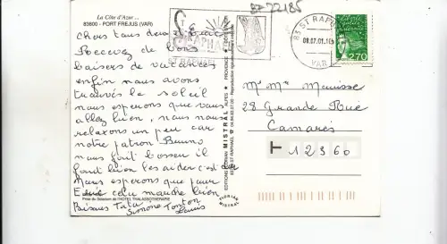 BF22185 Port frejus var france front/back image