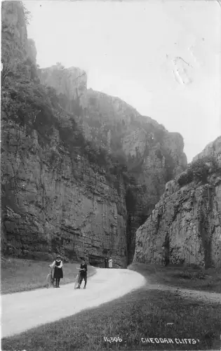 Lot369 UK Fahrrad Radfahren Echtfoto Sozialgeschichte Cheddar Cliffs Clevedon