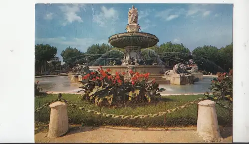 BF19617 aix en provence la grande fontaine sur la roto france front/back image
