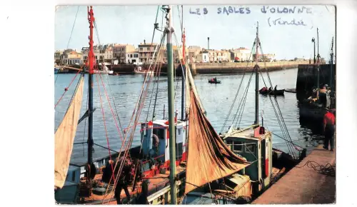 BF15211 les sables d olonne vendee ship bateaux france front/back image