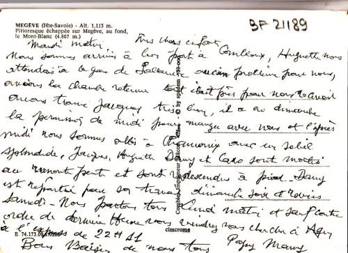 BF21189 megeve h s pmont blanc france front/back image