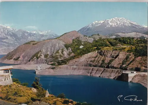 BF21407 h a le barrage de serre poncon france front/back image