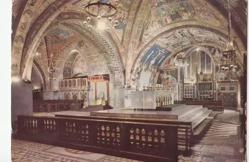 BF23197 assisi basilica inferiore di s francesco la cro italy front/back image