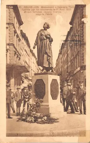 Br34931 Bruxelles Monument a Gabrielle Petit Belgien