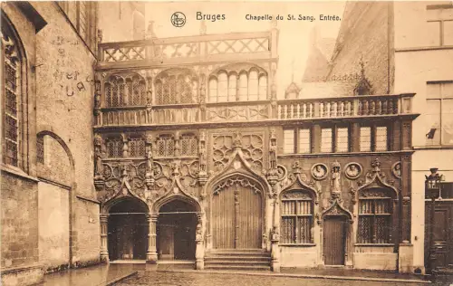 BG25645 chapelle du st sang entree bruges belgien
