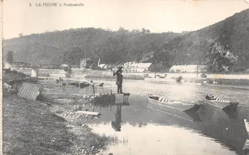 B3952 Belgien Namur Profondville La Meuse Front/Back Scan