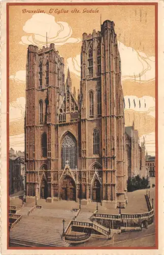 Br34619 Bruxelles Eglise Ste. Gudule Belgien