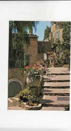 BF22305 une vieille rue fleurie bormes france front/back image