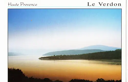 BF13087 le lac sainte croix du verdon france front/back image