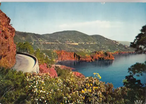 BF21596 la route de la corniche d or vers la pointe de france front/back image
