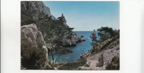 BF28720 nos belles calanques rocher du torpilleur france front/back image