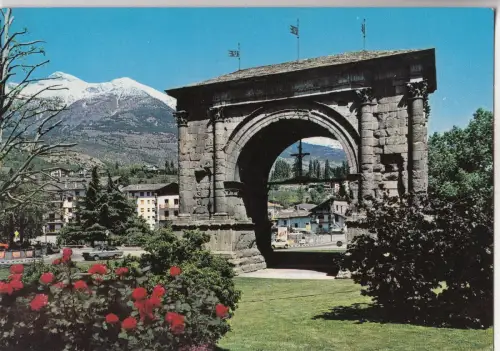 BF29710 arco triomfale all imperatore aug valle d aosta italy front/back image