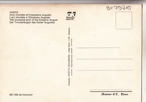 BF29710 arco triomfale all imperatore aug valle d aosta italy front/back image
