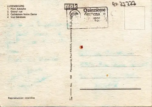BF25222 luxembourg multi views i front/back image