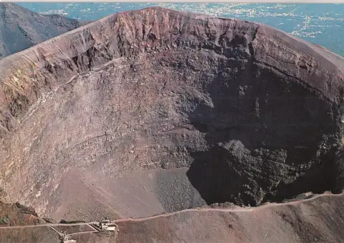 BF12802 napoli vesuvio cratere veduta aerea italy front/back image