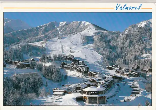 BF13771 valmorel savoie vue d ensemble sur la station france front/back image