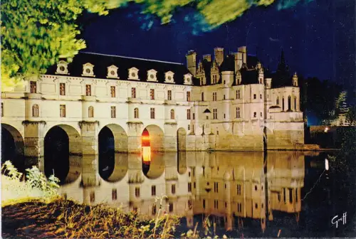 BF13254 chenonceau i et l illuminations et reflets france front/back image