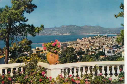 BF20251 cannes a m vue panoramique sur cannes france front/back image