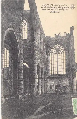BF17434 abbaye d aulne vue interieure de la grande belgien front/back image