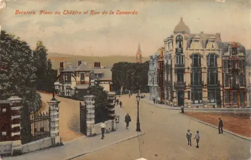 BR56227 Place du Theatre et rue de la concorde Verviers Belgien