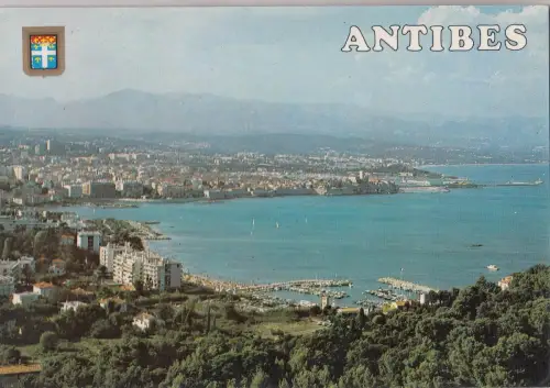 BF21503 antibes vue generale france front/back image