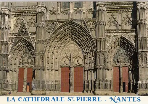 BF15725 la catehdrale st pierre nantes france front/back image