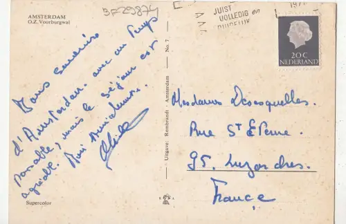 BF29874 amsterdam o z voorburgwal niederlande front/back image