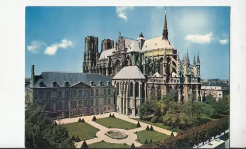 BF21643 reims facde occidentale de la cathedrale france front/back image