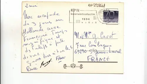 BF29861 Holland Netherland Front/Back Image