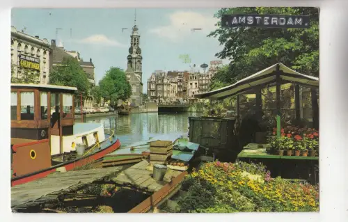 BF29585 amsterdam le marche aux fleurs du singel netherland front/back image