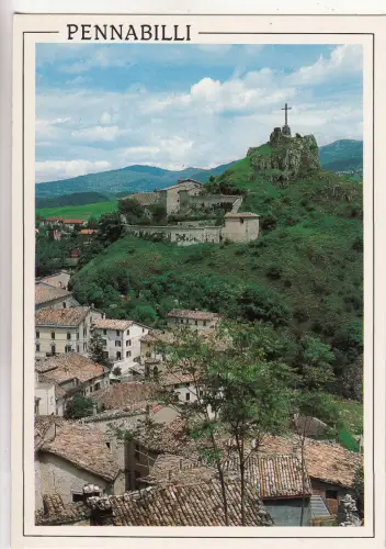 BF30375 pennabilli PS convento e castello del billi italy front/back image