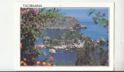 BF28990 taormina mare sicilia isola bella italy front/back image