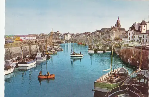 BF15616 le croisic le port ship bateaux france front/back image