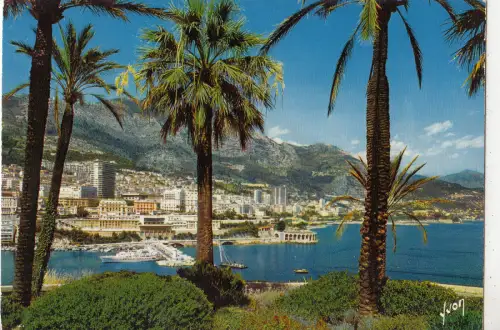 BF28640 monaco vue generale sur monte carlo france front/back image
