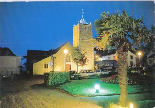 BF15626 l eglise illuminee saint brevin les pins france front/back image