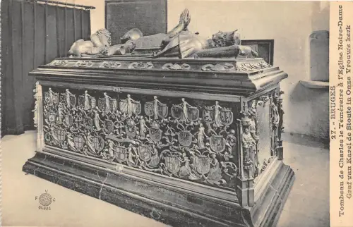 BG25827 tombeau de marie de bourgogne a l eglise notre dame bruges belgien