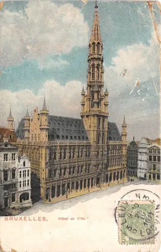 Br34894 Bruxelles Hotel de Ville Belgien