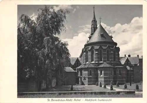 B58663 Benediktiner Abdij Achel Abdijkerk Buitenzicht Belgien