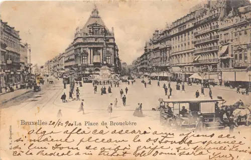B37299 Bruxelles la place de Brouckere belgium
