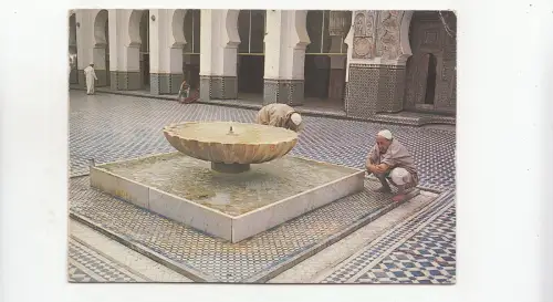 BF27034 fes mosuqee karaouyine marocco front/back image