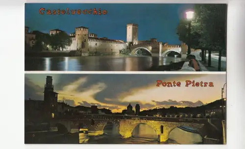 BF23248 castelvechio ponte pietra italy front/back image