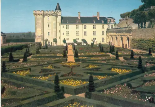 BF15514 les jardins a la francoai chateau de villandry france front/back image