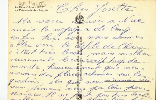 BF14103 schönes la promenade des anglais france Vorder-/Rückbild