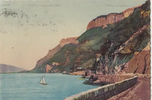 BF24429 aix les bains savoie les bords du lac du bourg france front/back image