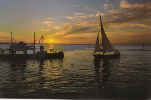 BF23627 Riviera Adriatica Crepuscule Schiff Italien Vorder-/Rückbild