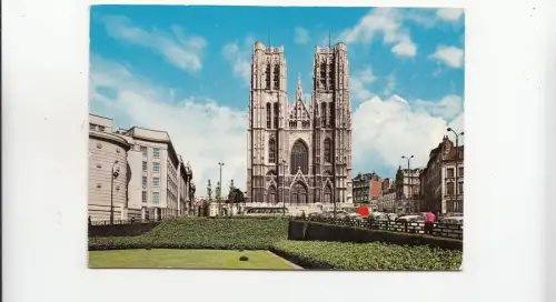 BF30514 bruxelles st michel en ste goedele kerk belgien front/back image